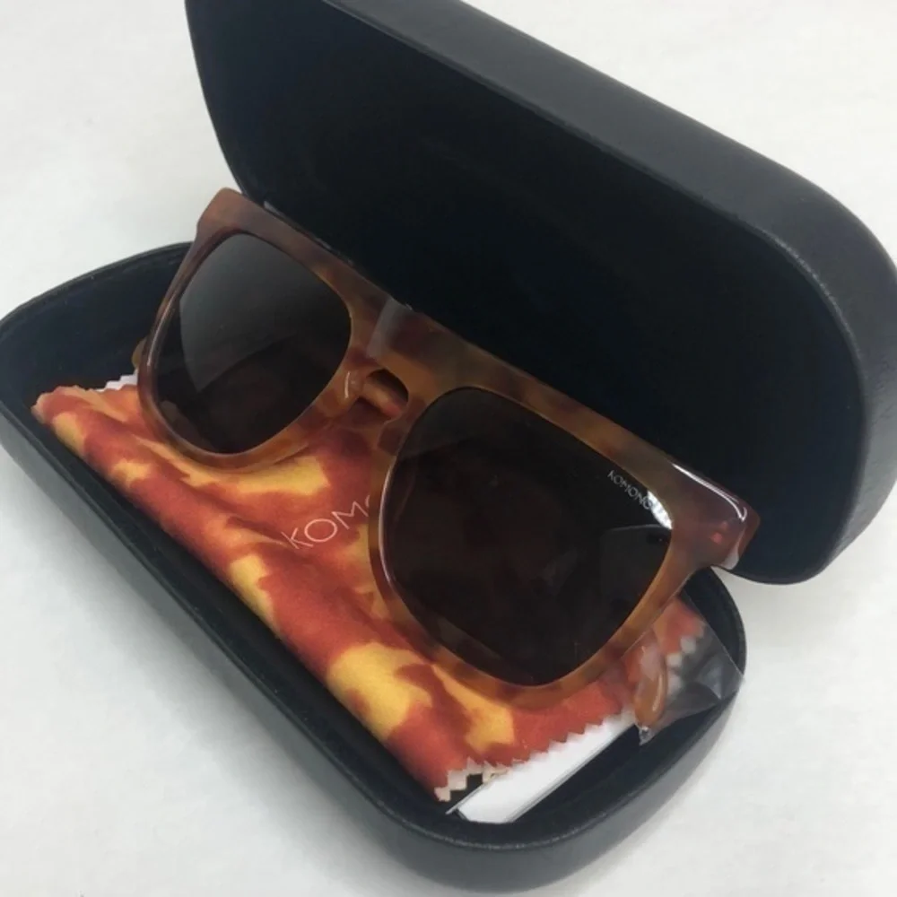 KOMONO Bennet Caramel Demi sunglasses NEW NWT tortoise